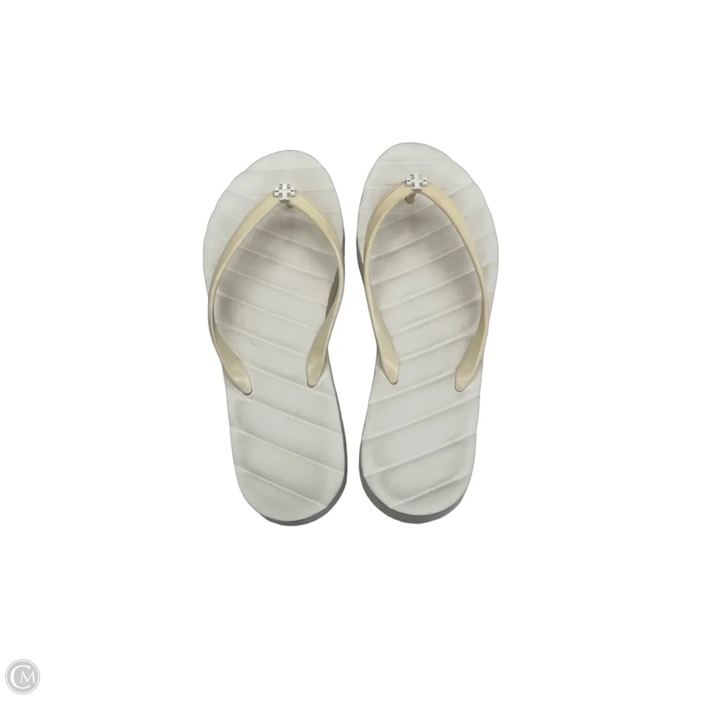 Sandals Designer By Tory Burch In Cream, Size: 10