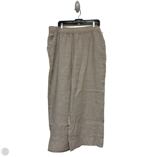 Pants Linen By Tahari In Brown, Size: 16