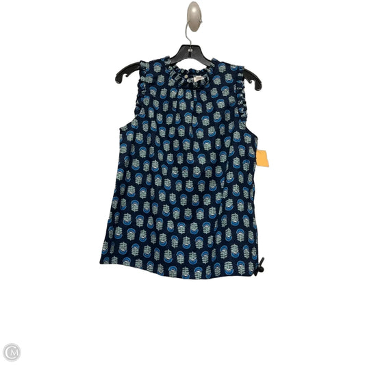 Top Sleeveless By J. Crew In Blue, Size: S