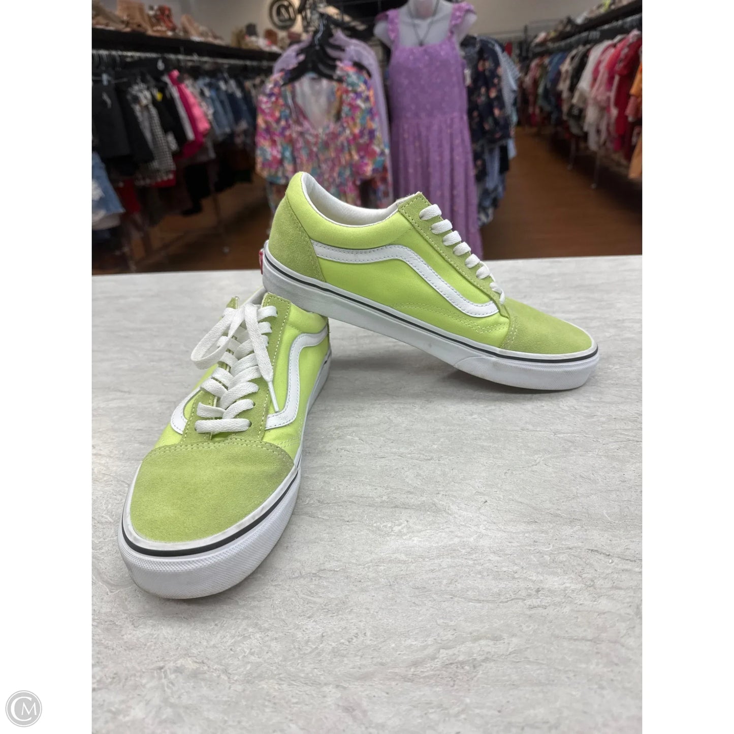 Shoes Sneakers By Vans In Green, Size: 10.5