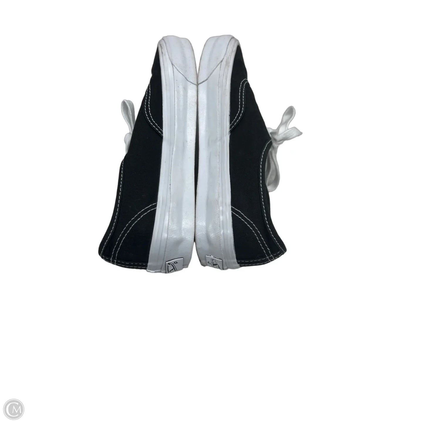 Shoes Sneakers By Vans In Black & White, Size: 7.5
