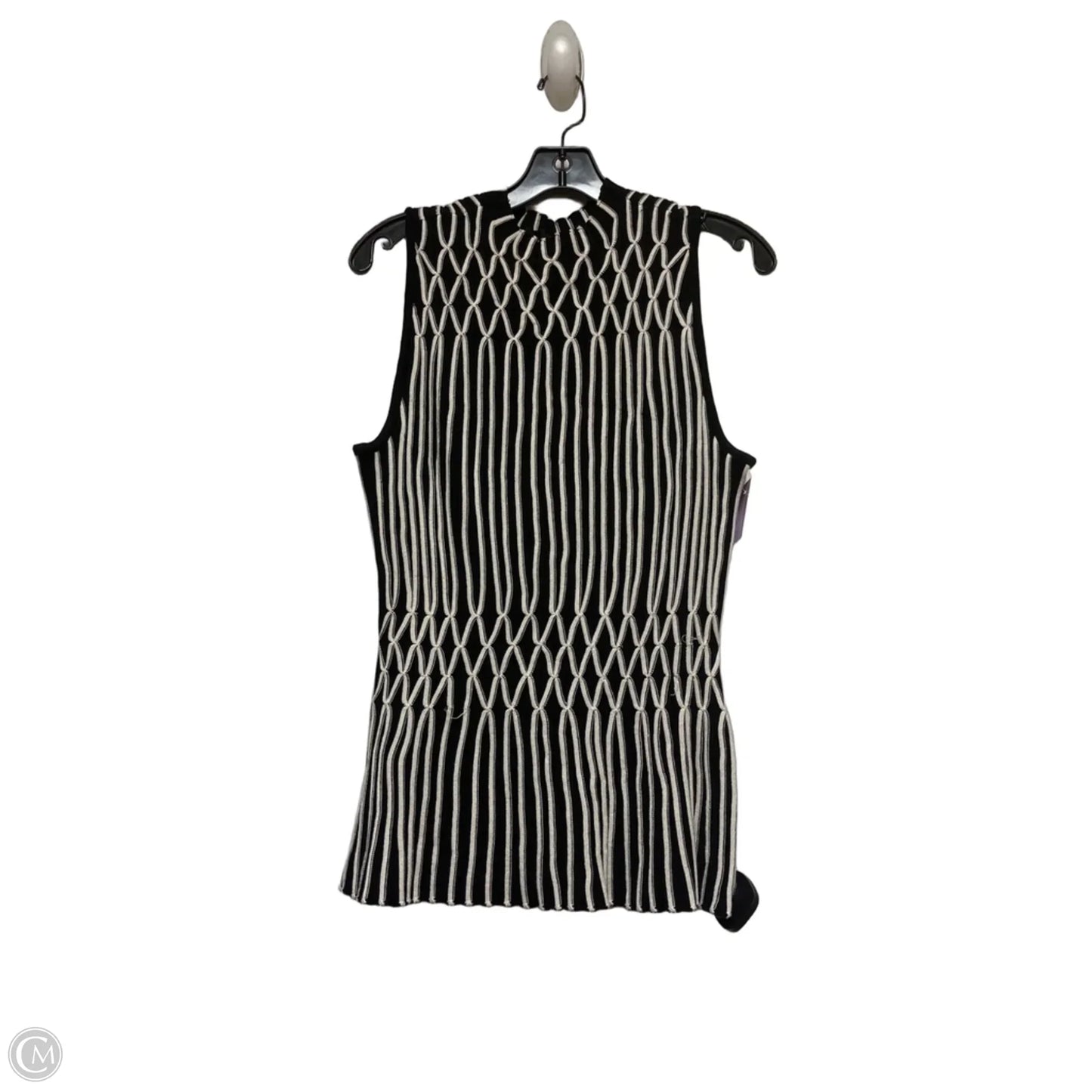 Top Sleeveless By White House Black Market In Black & Cream, Size: Xl
