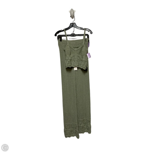 Pants Set 2pc By Pink Rose In Green, Size: 4