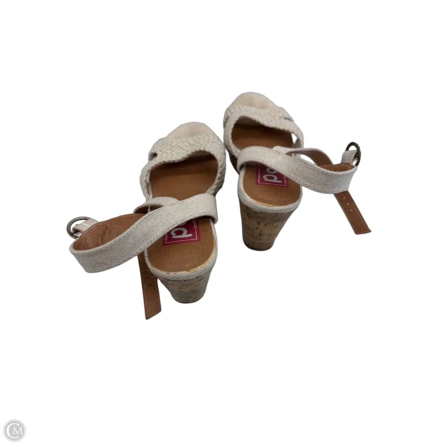 Sandals Heels Wedge By Popfit In Tan, Size: 7