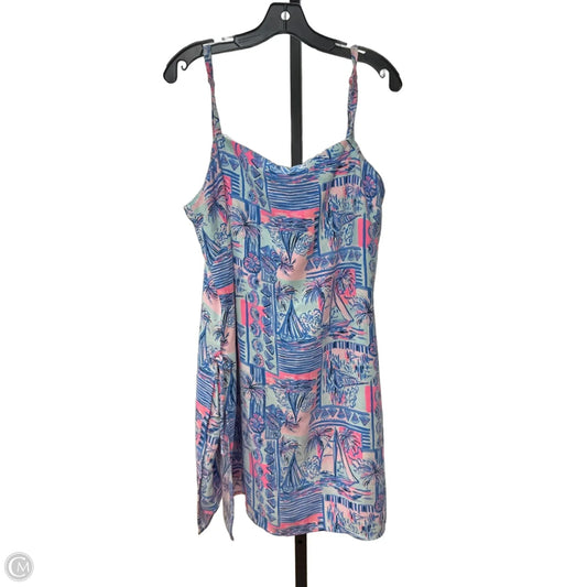 Dress Designer By Lilly Pulitzer In Blue & Pink, Size: 16