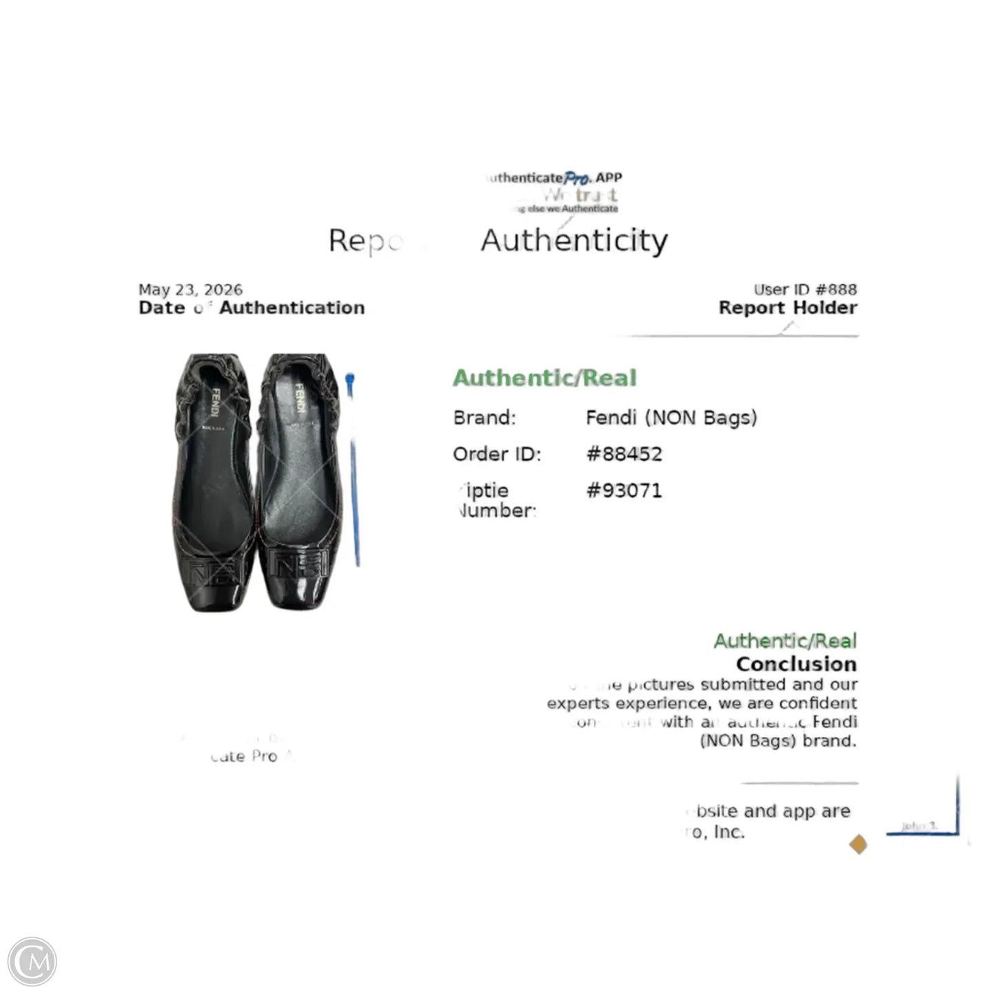 Shoes Luxury Designer By Fendi In Black, Size: 8.5