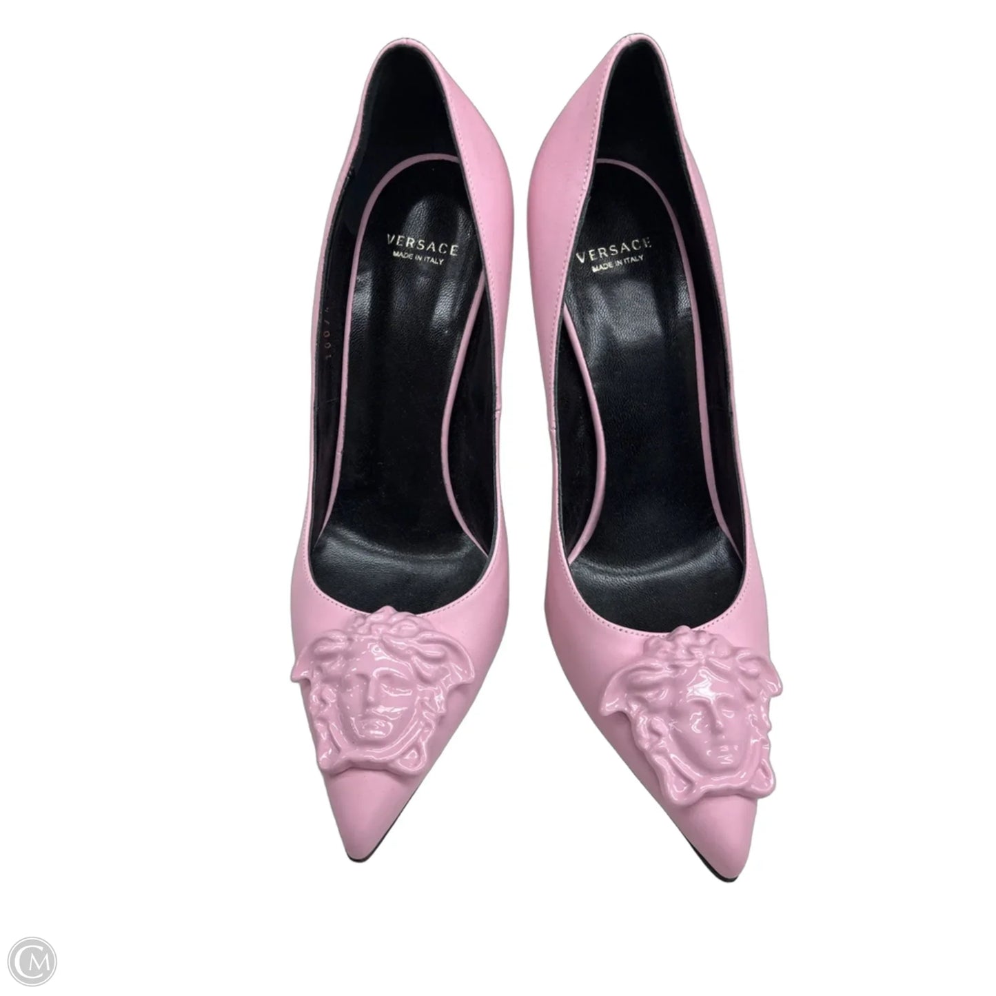 Shoes Luxury Designer By Versace In Pink, Size: 7.5