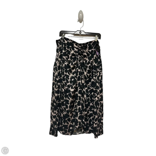 Skirt Midi By Gap In Black & Cream, Size: 16