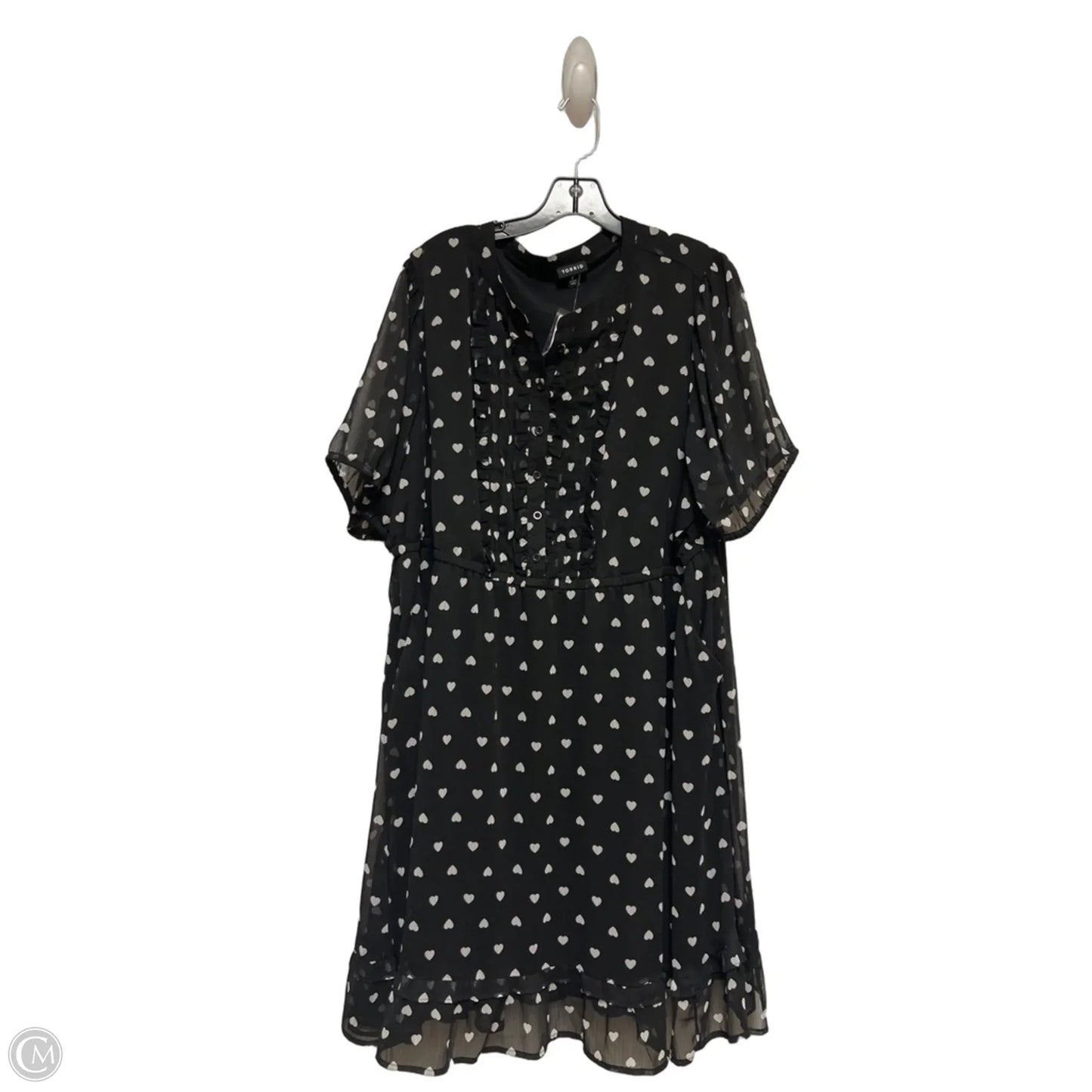 Dress Casual Short By Torrid In Black & White, Size: 2x