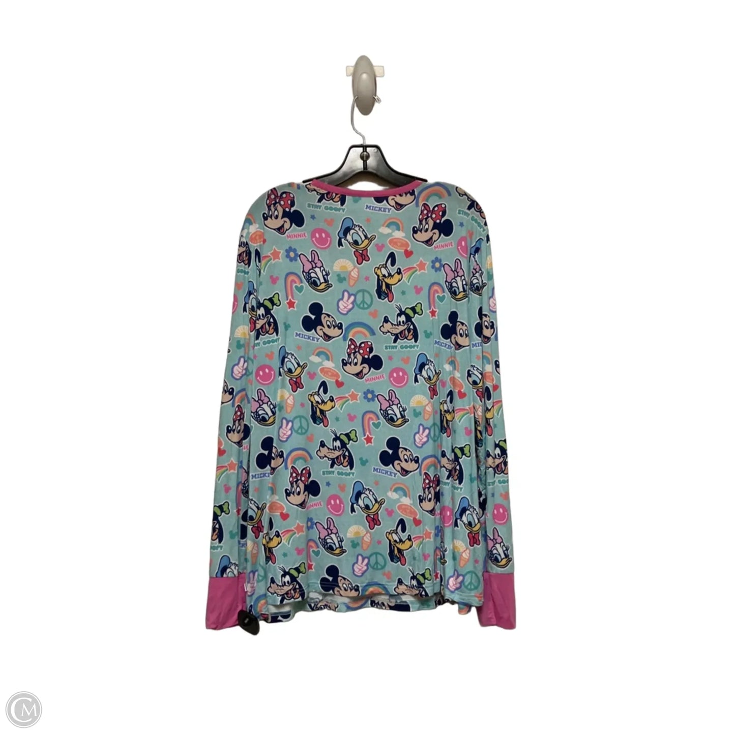 Pajamas 2pc By Disney In Blue & Pink, Size: Xl