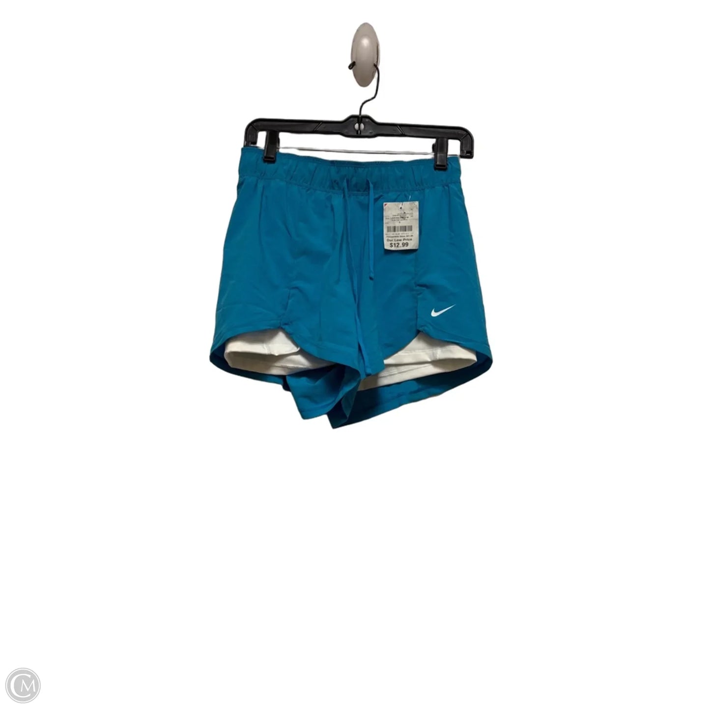 Athletic Shorts By Nike Apparel In Aqua, Size: S