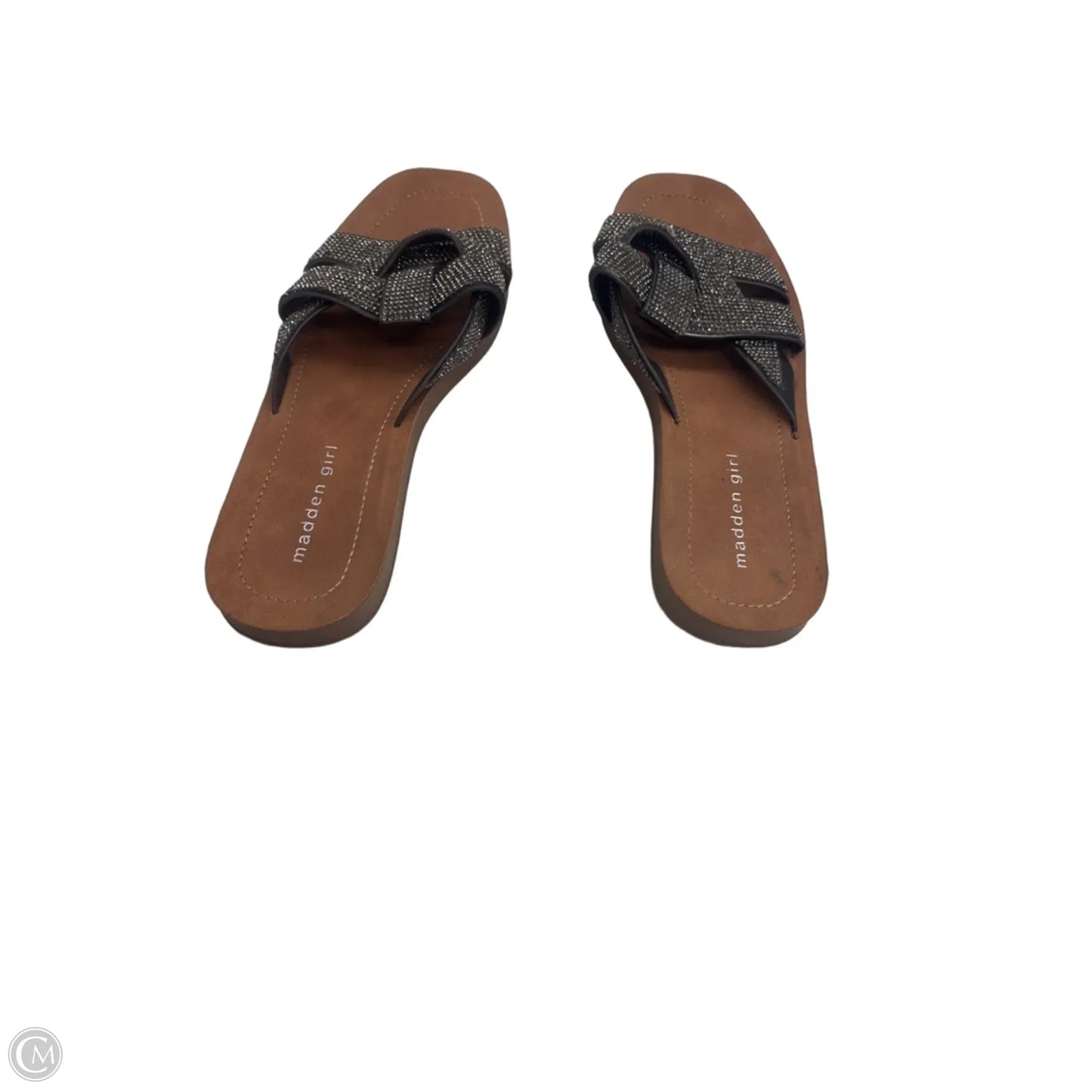 Sandals Flats By Madden Girl In Brown & Grey, Size: 7.5