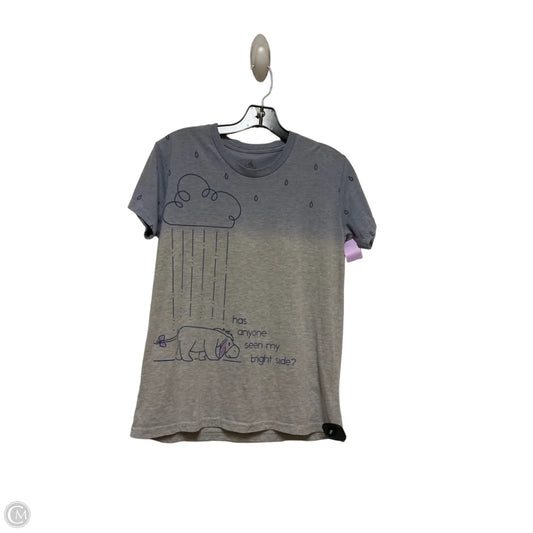 Top Short Sleeve Basic By Disney Store In Blue & Grey, Size: Xs