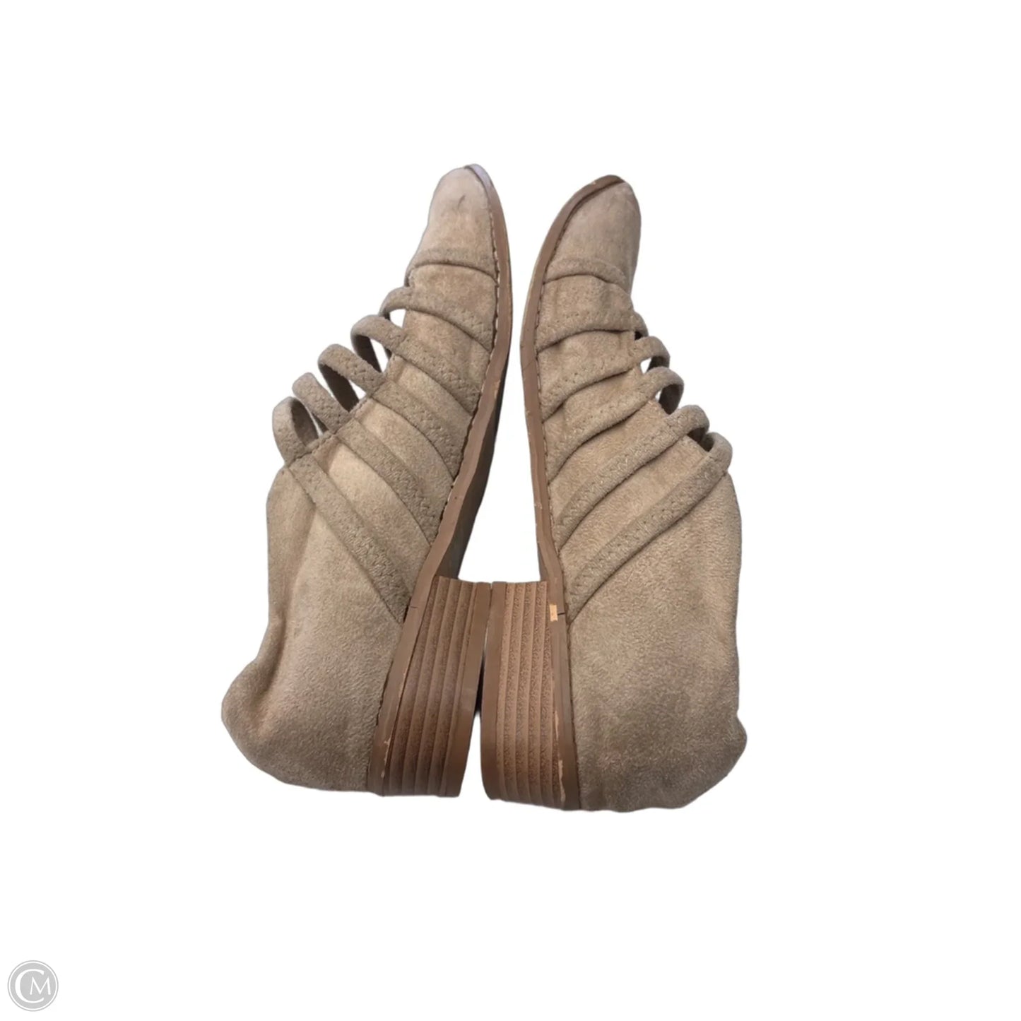 Shoes Flats By Clothes Mentor In Tan, Size: 10