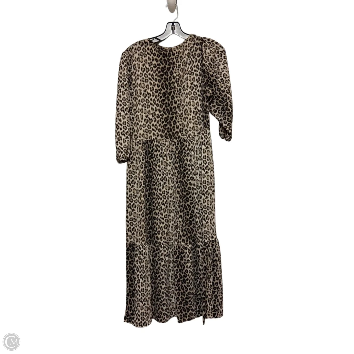 Dress Casual Midi By Zara In Animal Print, Size: M