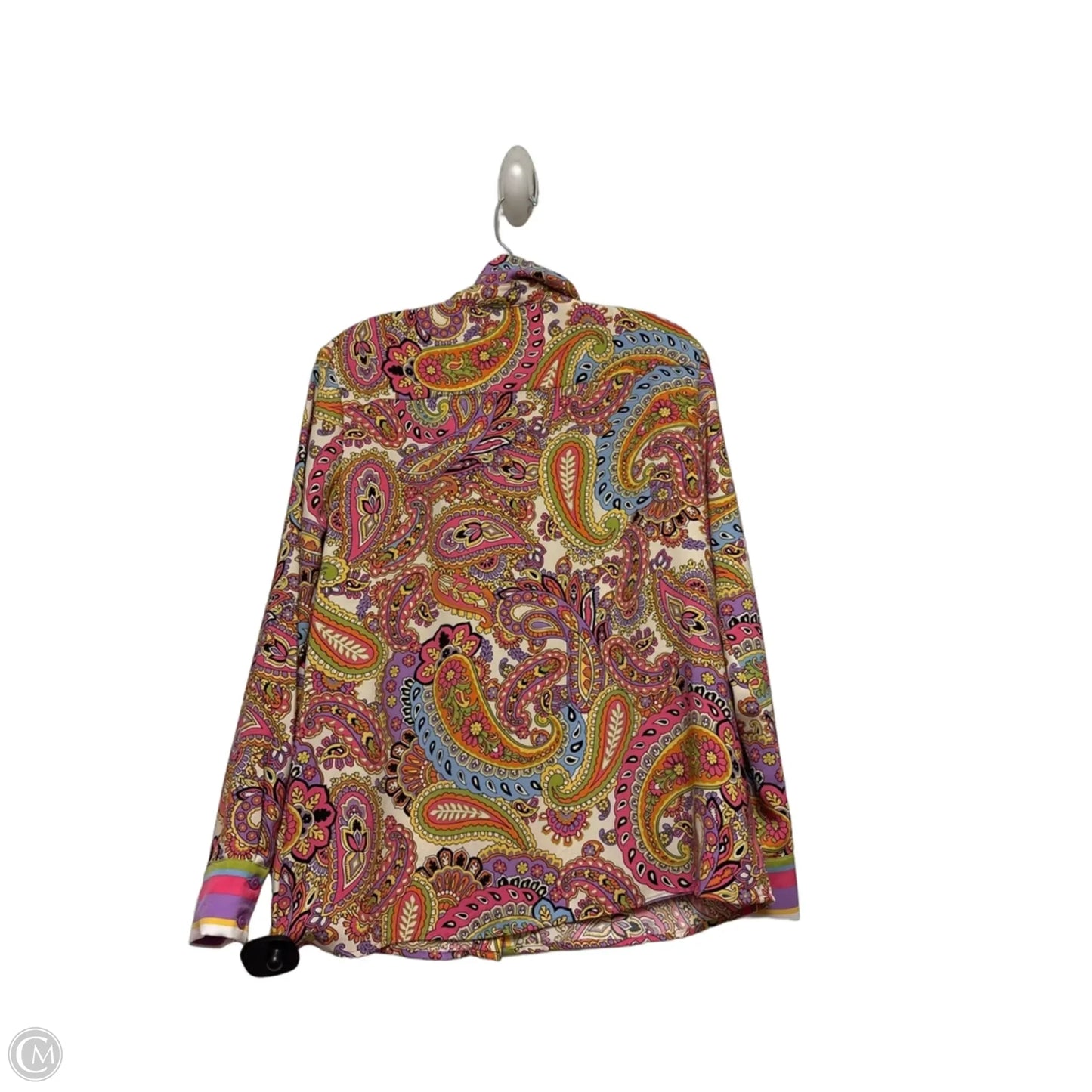 Top Long Sleeve By Rachel Zoe In Paisley Print, Size: S