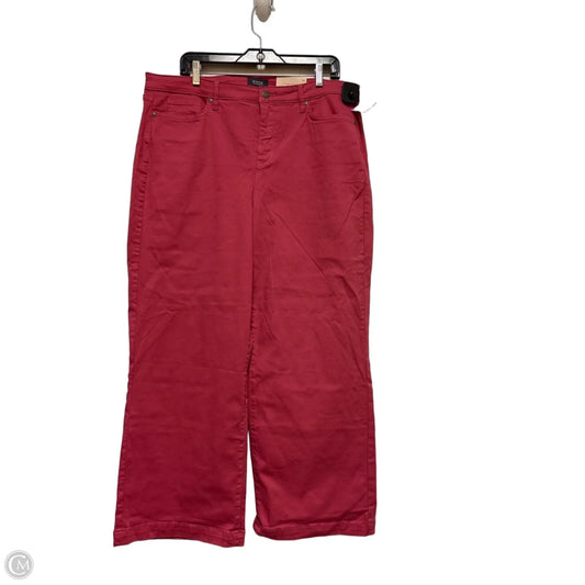 Pants Wide Leg By Not Your Daughters Jeans In Pink, Size: 16