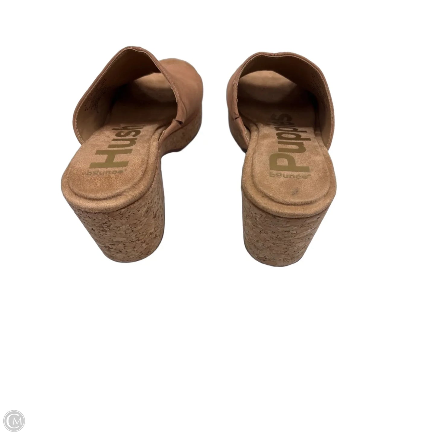 Sandals Heels Block By Hush Puppies In Tan, Size: 9