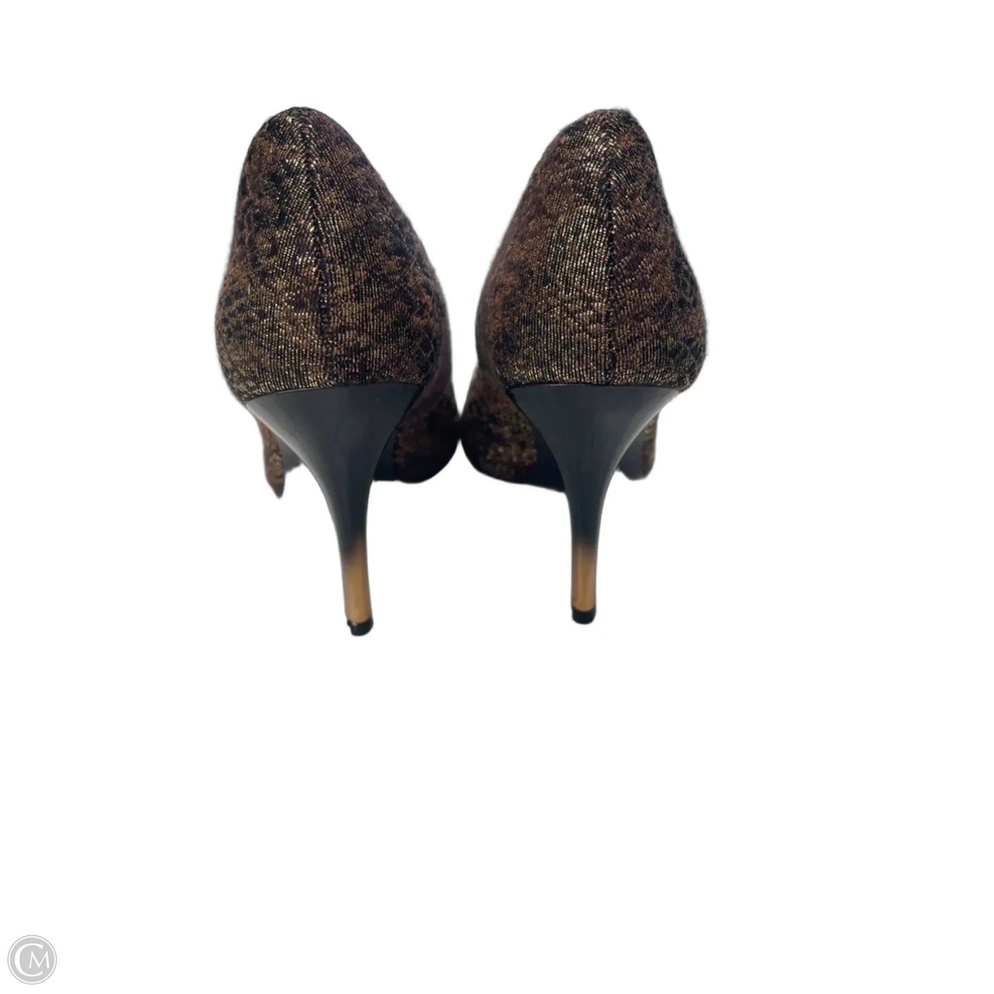 Shoes Heels Stiletto By Guess In Gold, Size: 6