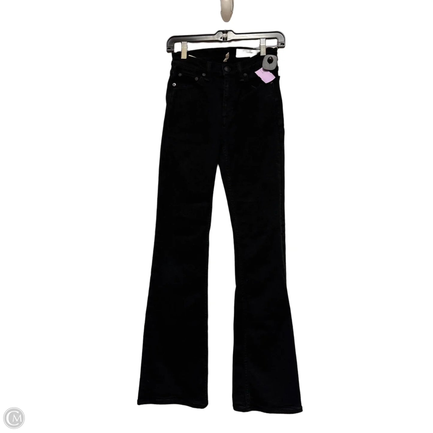 Jeans Flared By Rag And Bone In Black Denim, Size: 2