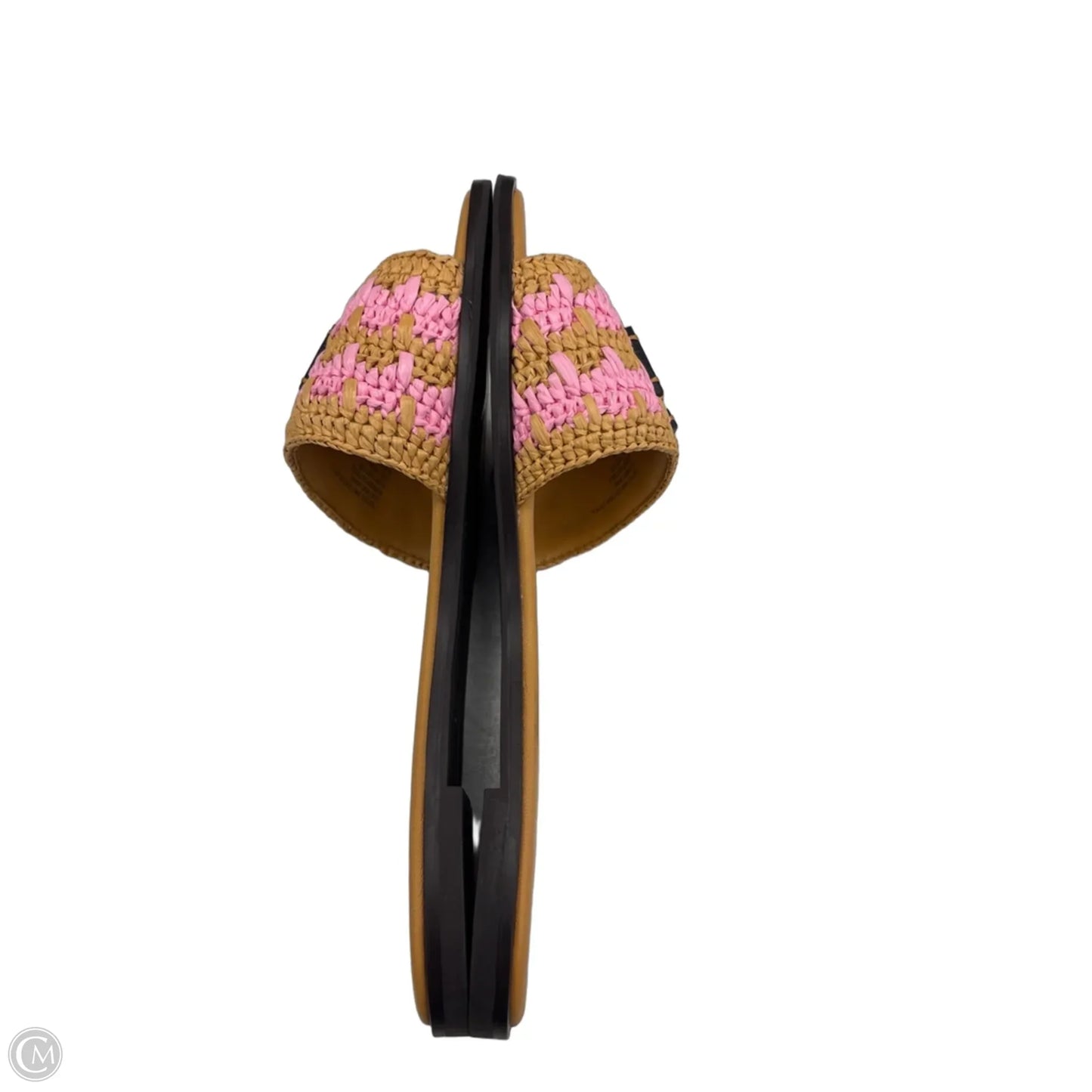 Sandals Designer By Tory Burch In Pink & Tan, Size: 9.5
