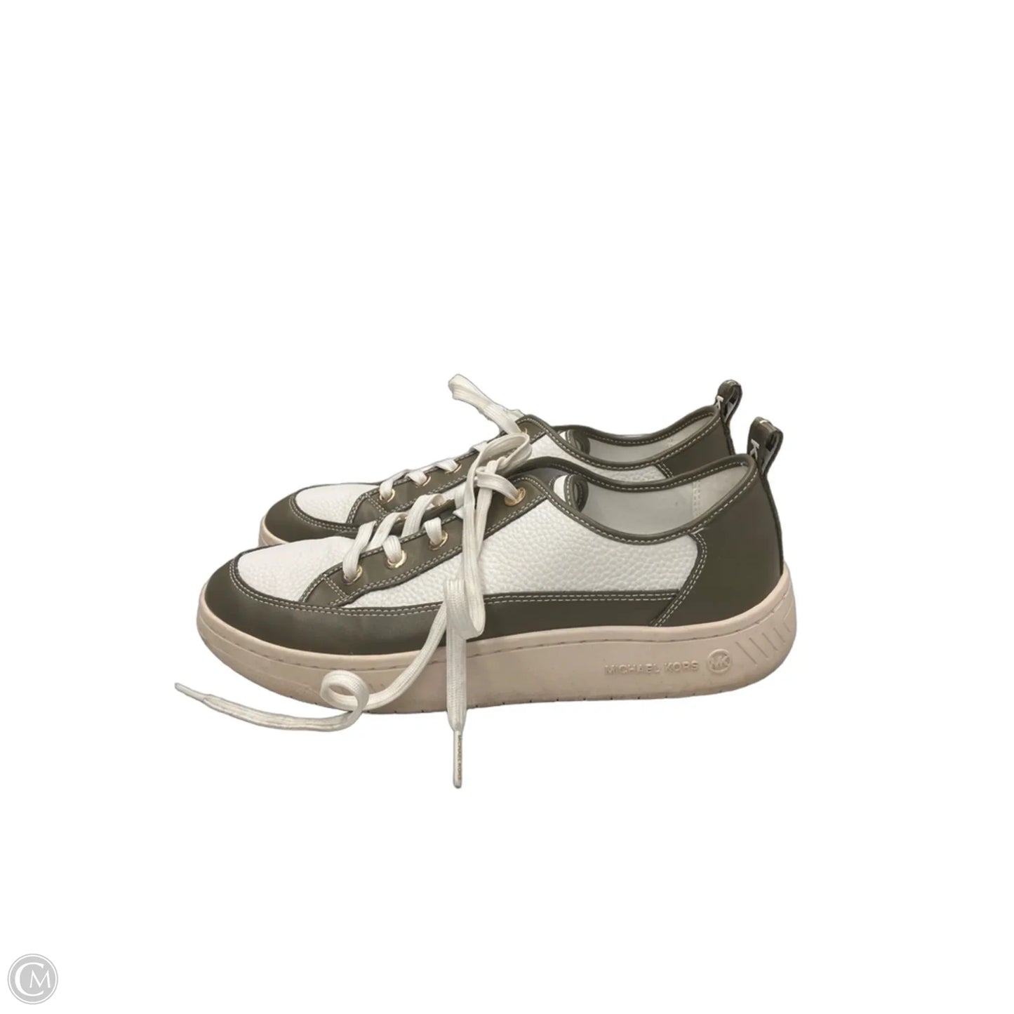 Shoes Sneakers By Michael By Michael Kors In Green & White, Size: 9.5