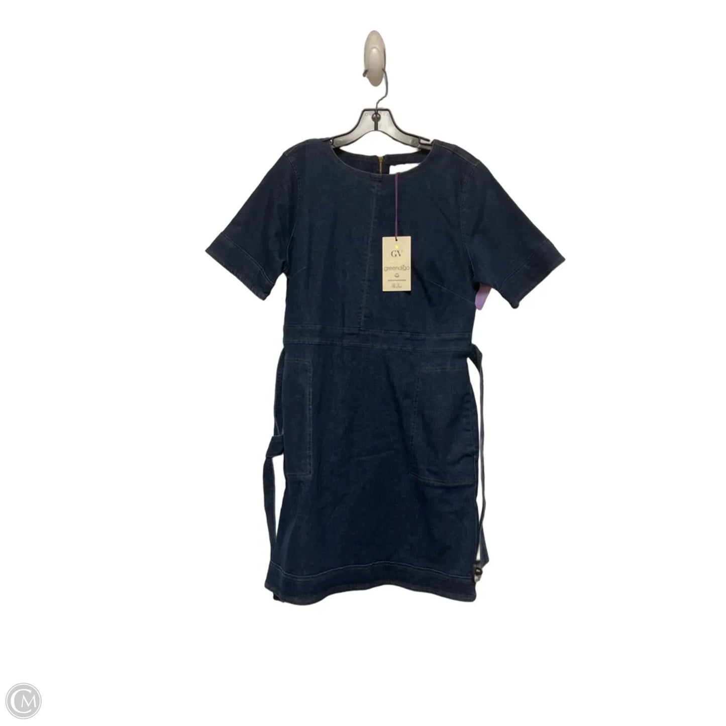 Dress Casual Short By Gloria Vanderbilt In Blue Denim, Size: L