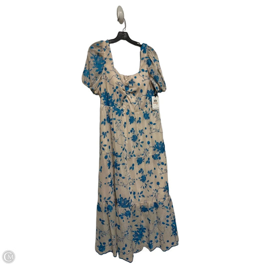 Dress Casual Maxi By Kensie In Blue & Tan, Size: L