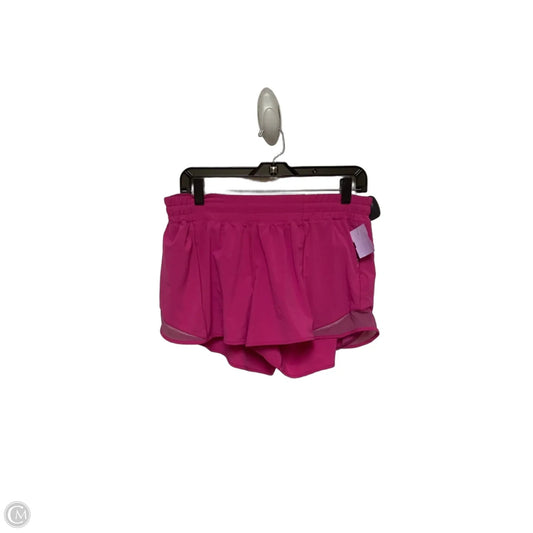 Athletic Shorts By Lululemon In Pink, Size: 12