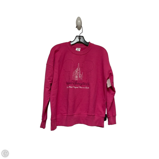Top Long Sleeve Basic By Disney Store In Pink, Size: S