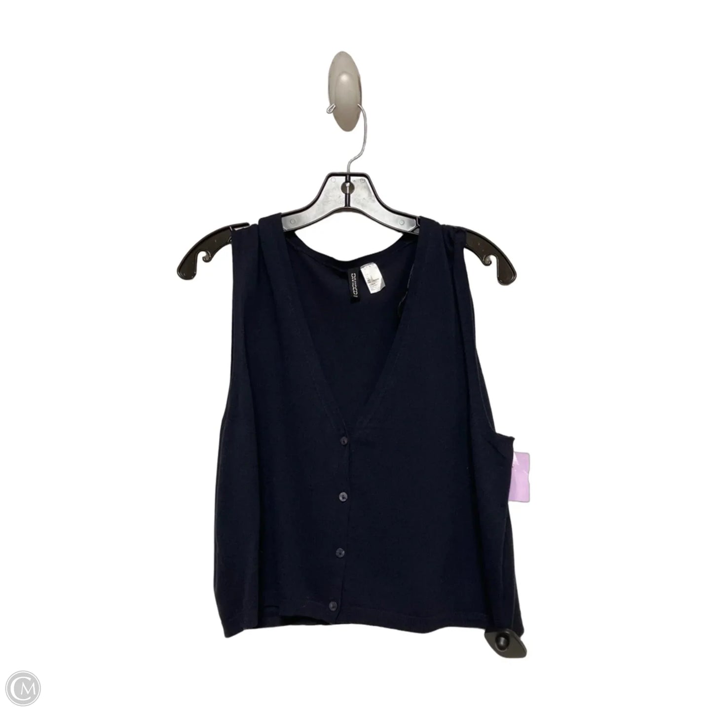 Top Sleeveless By Divided In Navy, Size: L