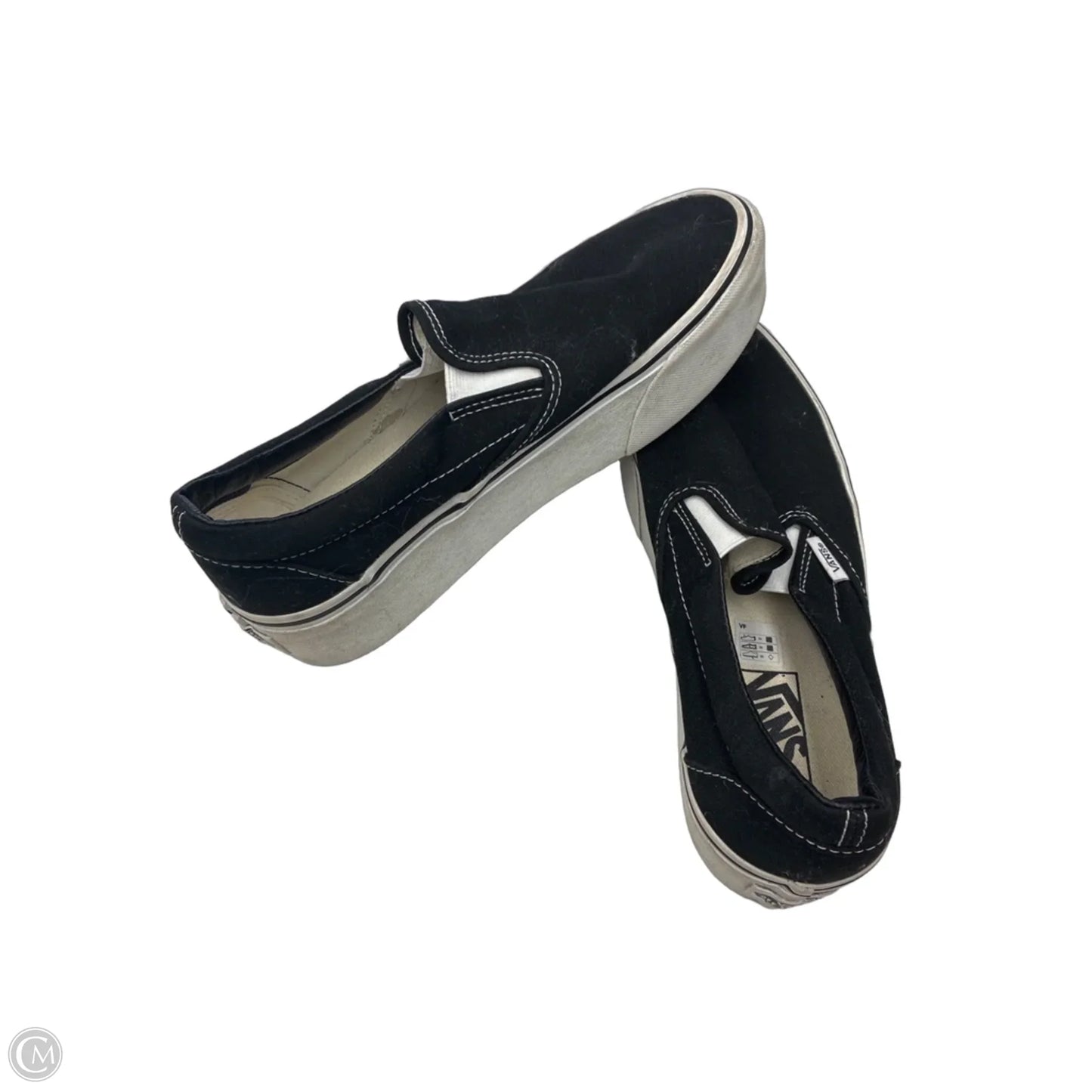 Shoes Sneakers By Vans In Black, Size: 9