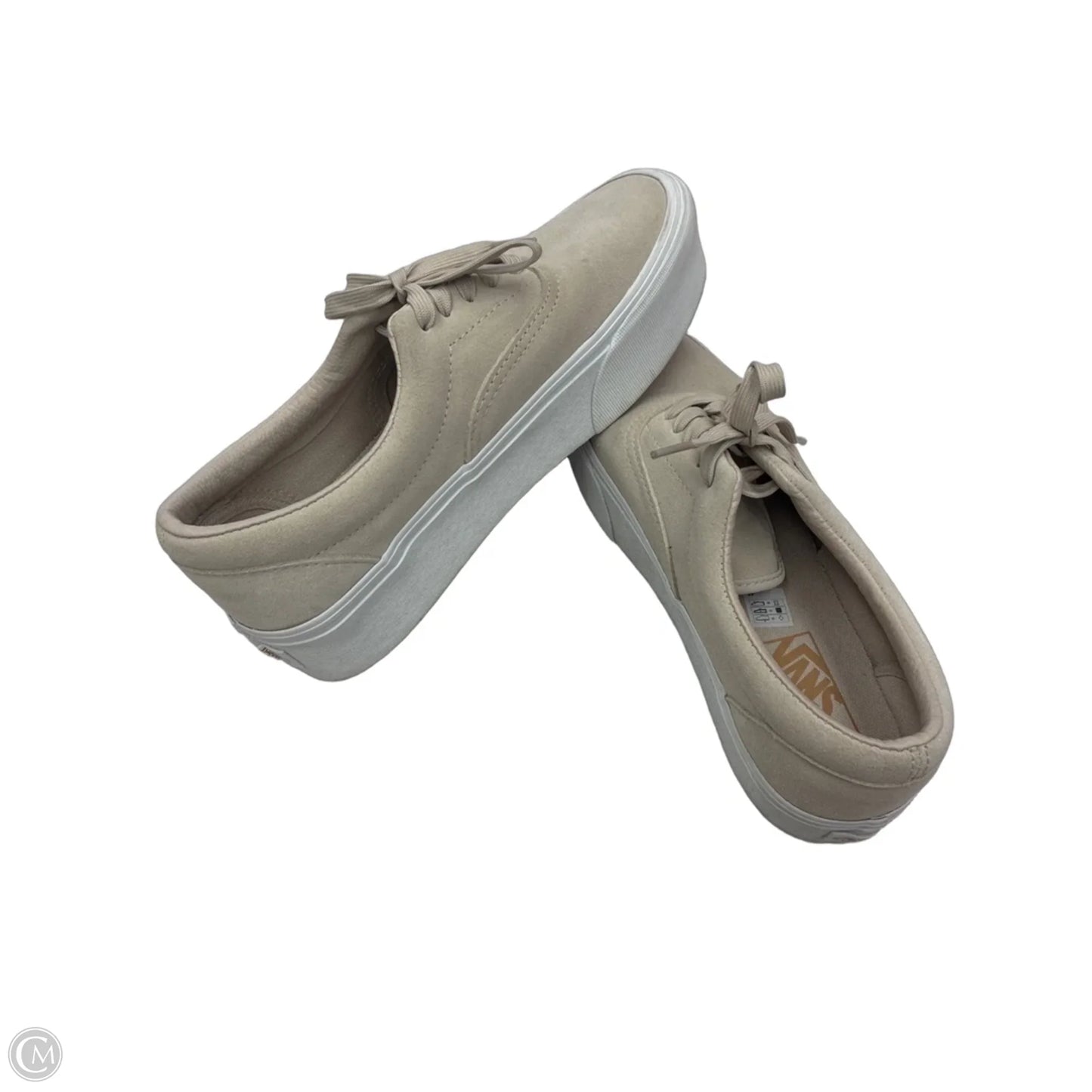 Shoes Sneakers By Vans In Tan, Size: 9