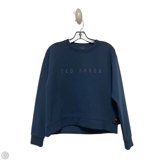 Top Long Sleeve By Ted Baker In Blue, Size: S