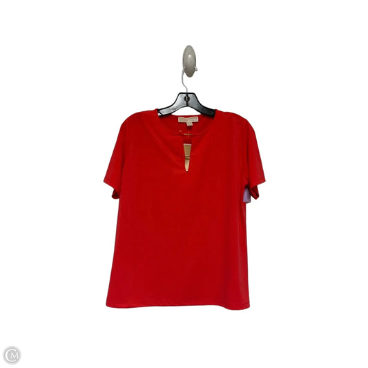 Top Short Sleeve By Michael By Michael Kors In Red, Size: S