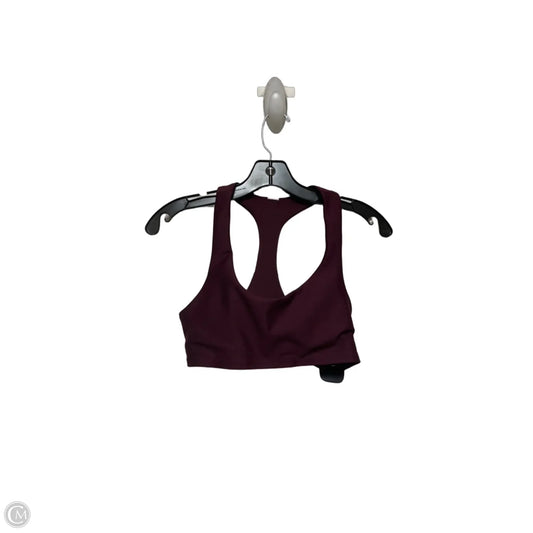 Athletic Bra By Alo In Maroon, Size: M
