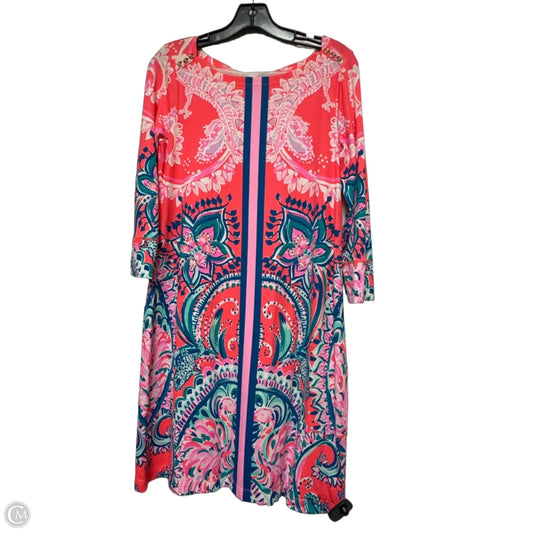 Dress Designer By Lilly Pulitzer In Blue & Orange, Size: M