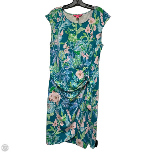 Dress Designer By Lilly Pulitzer In Floral Print, Size: L