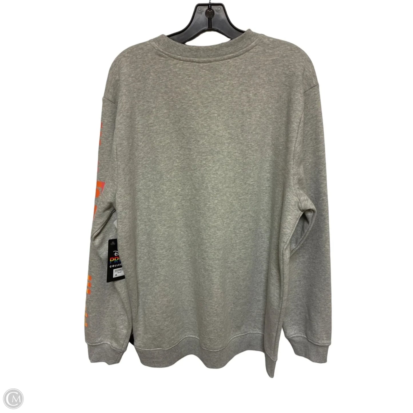 Sweatshirt Crewneck By Disney Store In Grey, Size: L