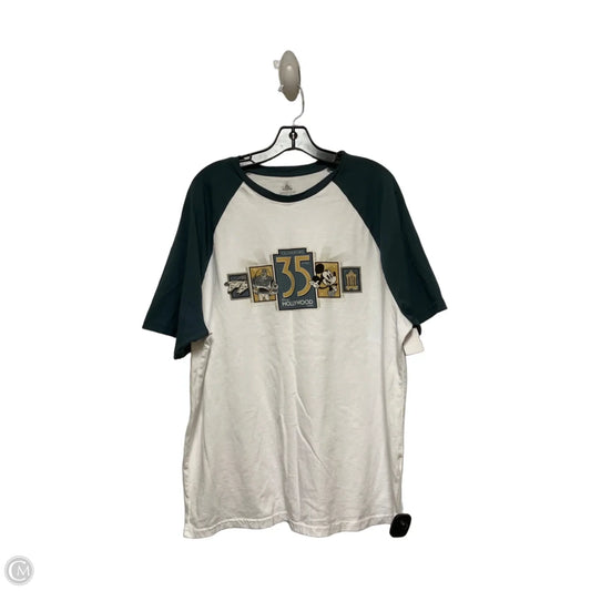 Top Short Sleeve Basic By Disney Store In Blue & White, Size: Xl