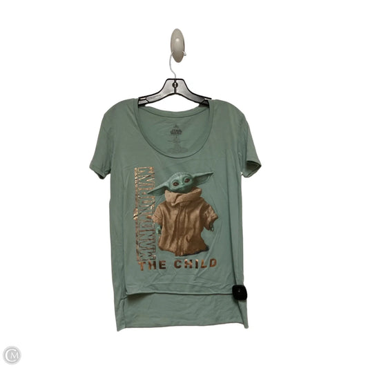 Top Short Sleeve Basic By Disney Store In Green, Size: S