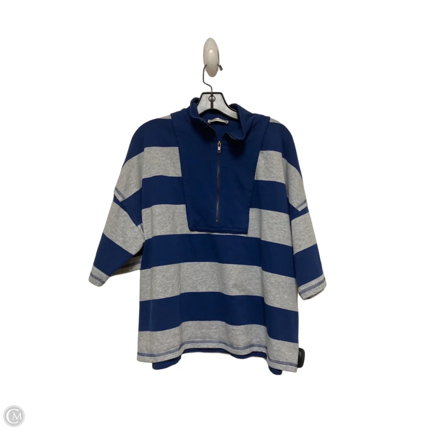 Shorts Set By Zenana In Blue & Grey, Size: 12