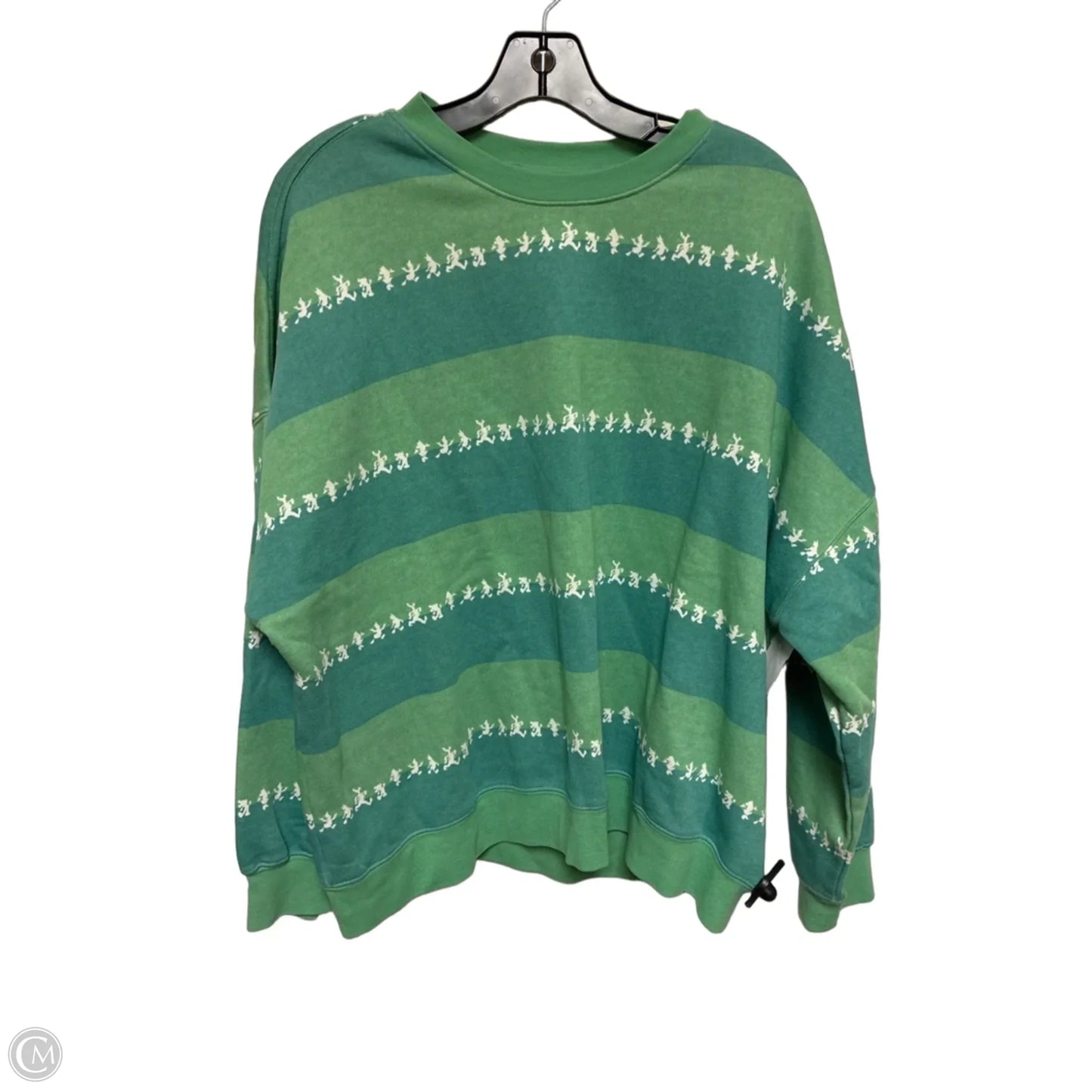 Sweatshirt Crewneck By Disney Store In Green, Size: L