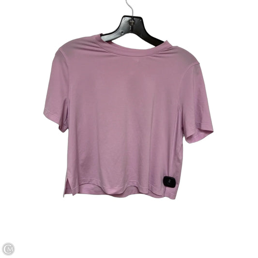Athletic Top Short Sleeve By Lululemon In Purple, Size: 8