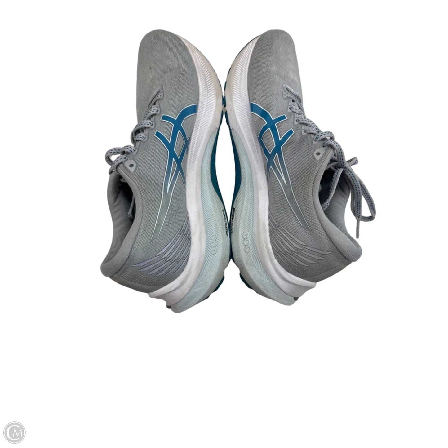 Shoes Athletic By Asics In Blue & Grey, Size: 8