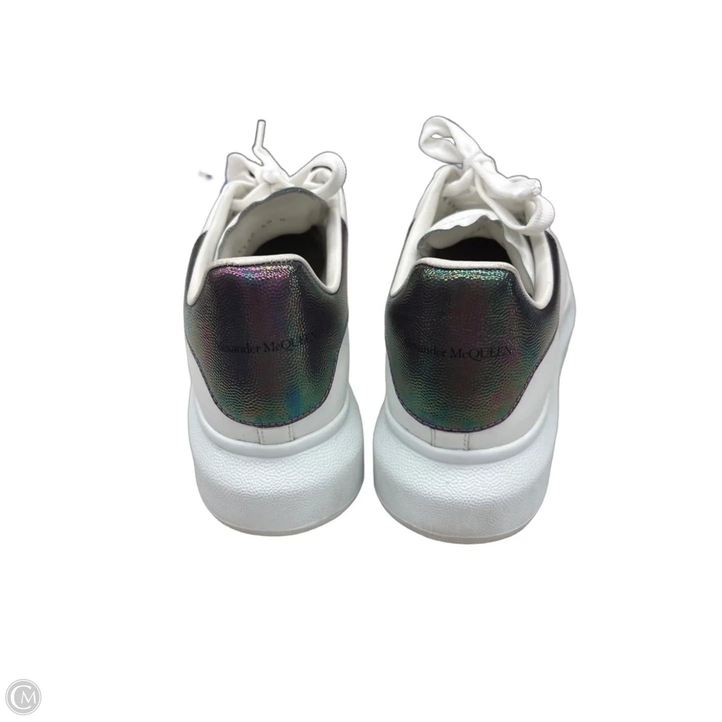 Shoes Luxury Designer By Alexander Mcqueen In Purple & White, Size: 9