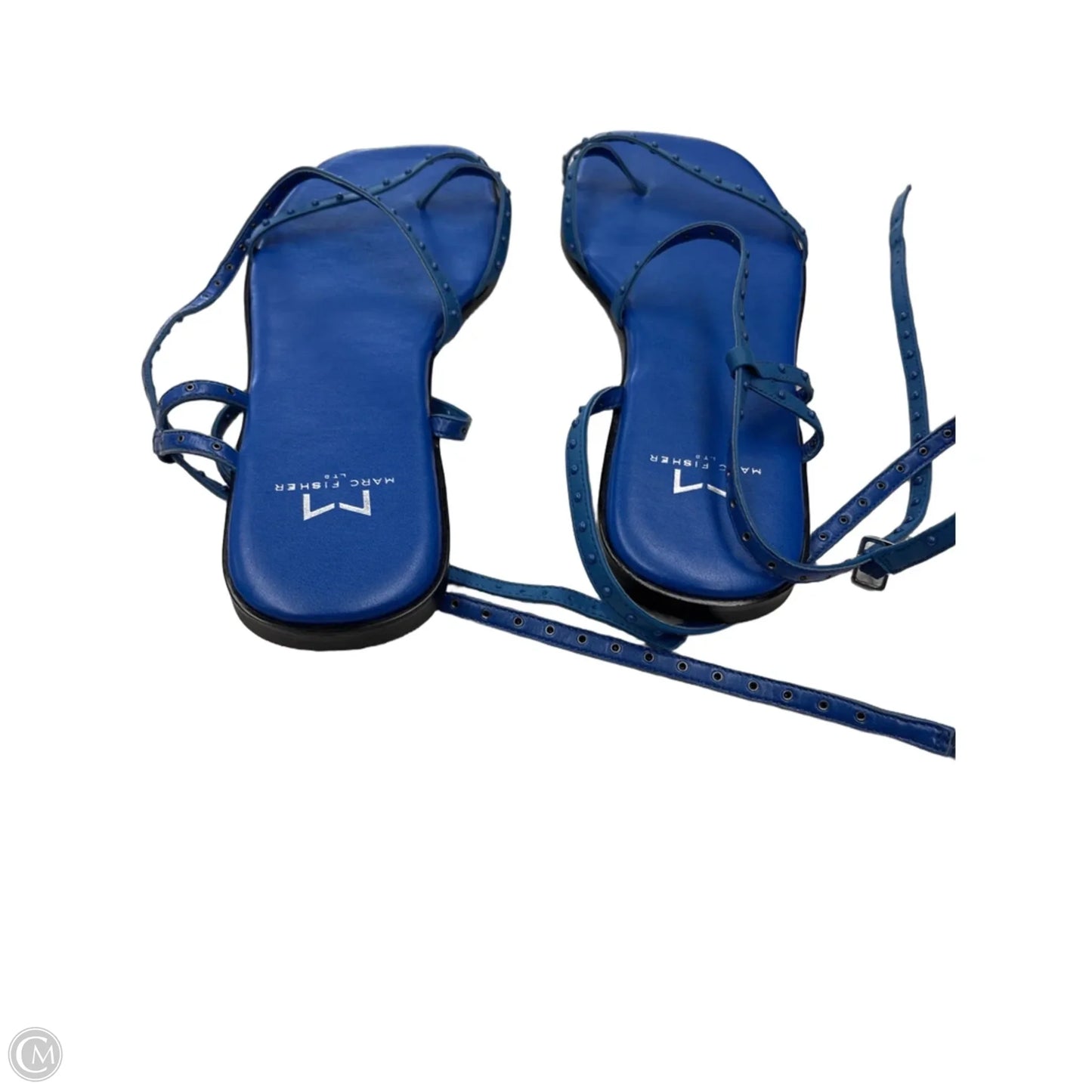 Sandals Flats By Marc Fisher In Blue, Size: 8.5