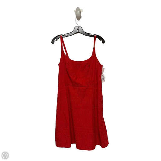 Dress Casual Short By Old Navy In Red, Size: M