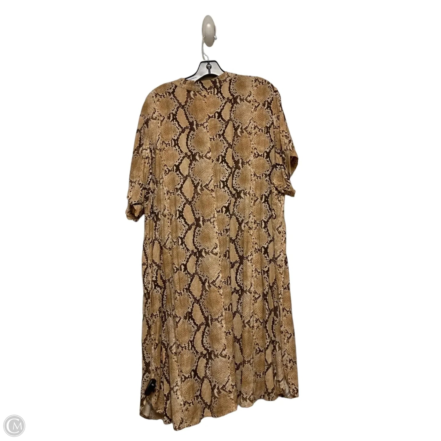 Dress Casual Short By H&m In Snakeskin Print, Size: Xl