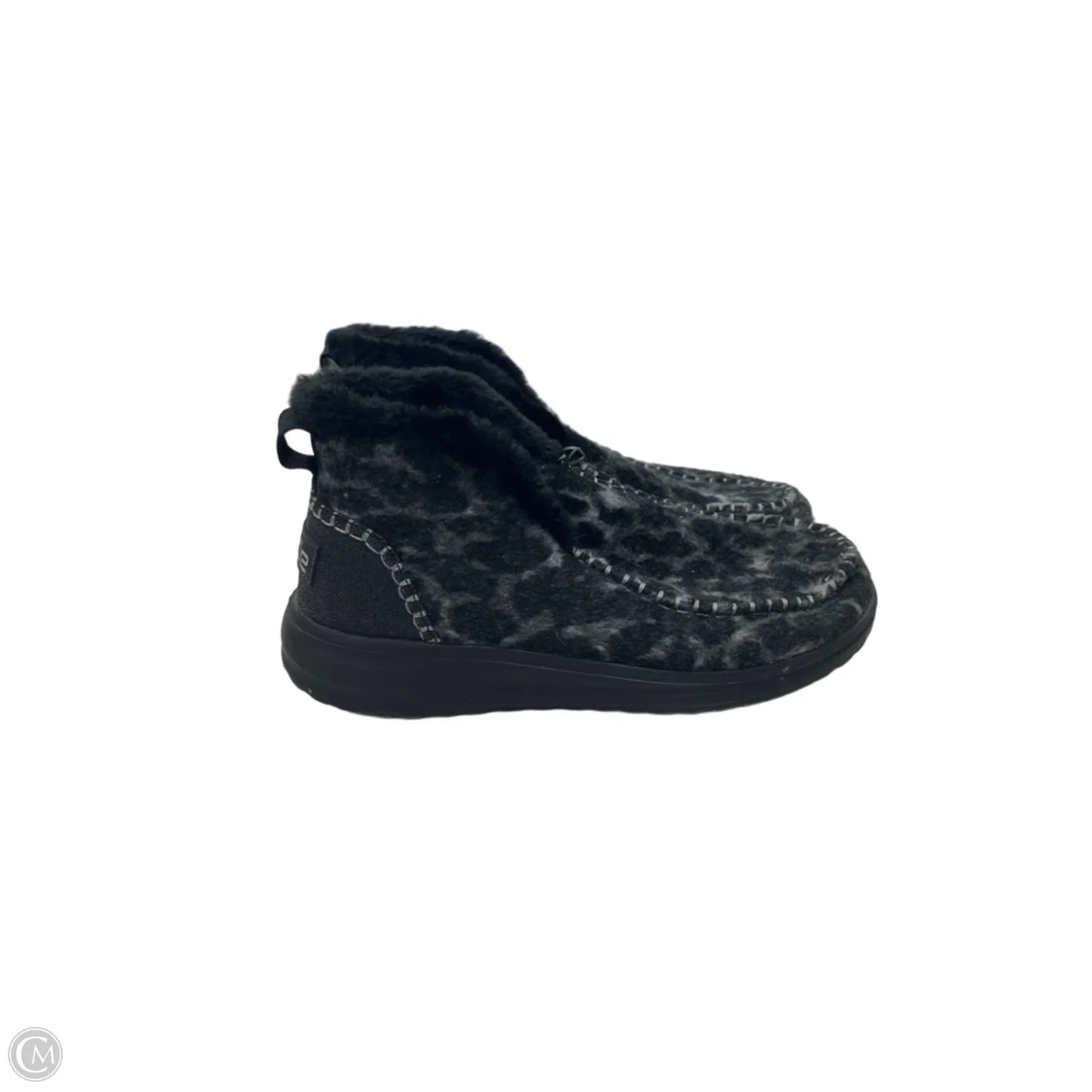Boots Ankle Flats By Hey Dude In Animal Print, Size: 9